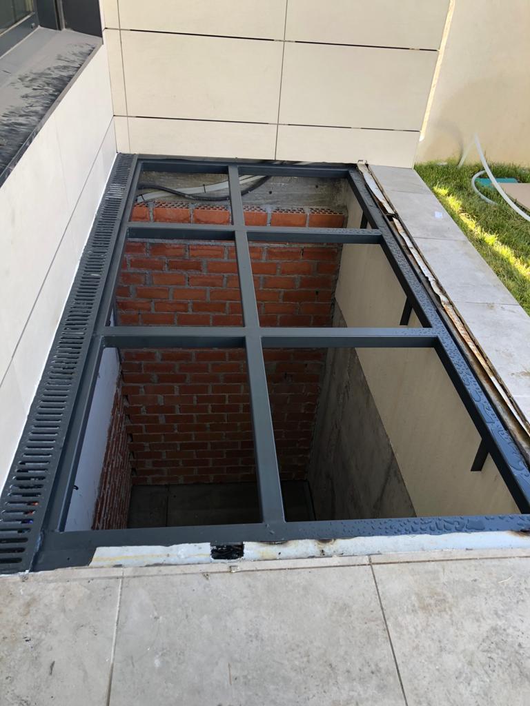 Preparación para colocación vidrio